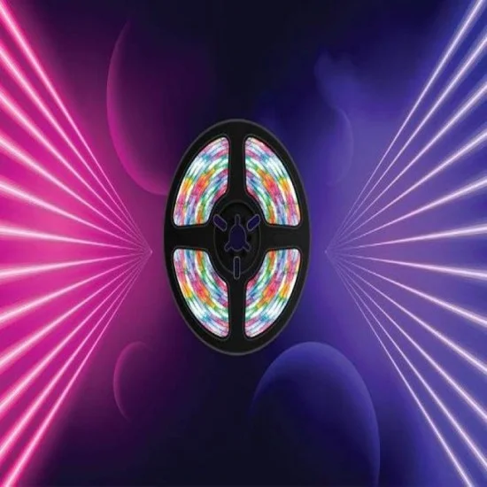Porodo Blue RGB Light Strip Sound Reactive Lighting